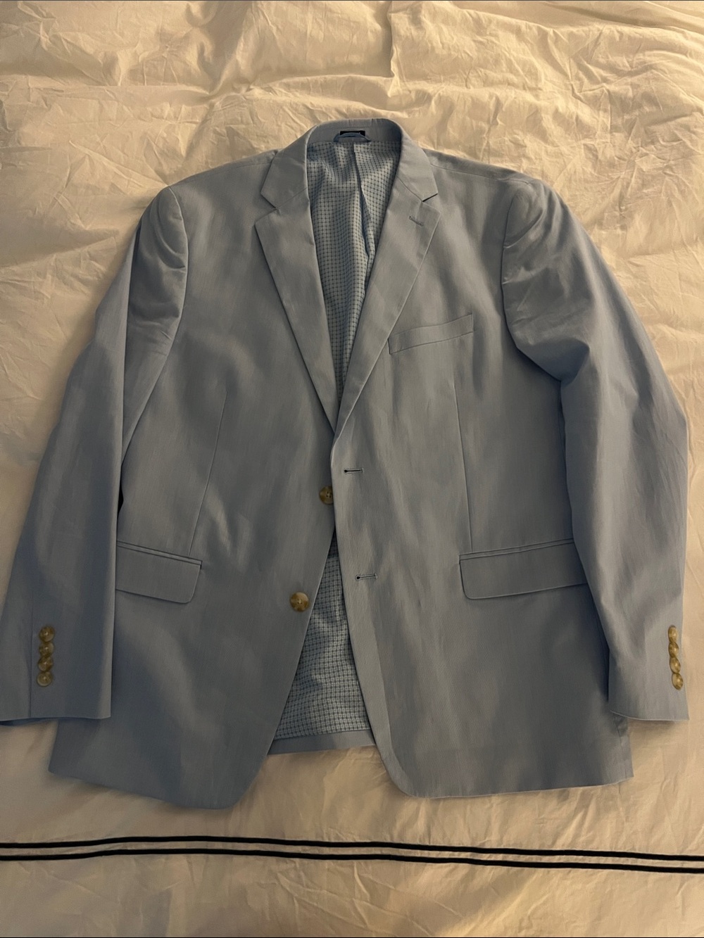 crown & ivy Light Blue Men's Two-Button Sport Coat